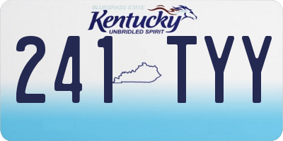 KY license plate 241TYY