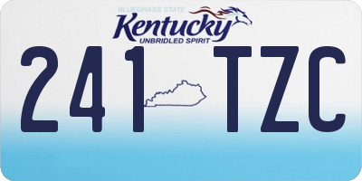 KY license plate 241TZC
