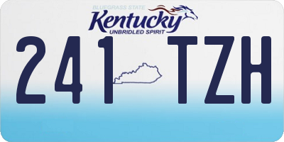 KY license plate 241TZH