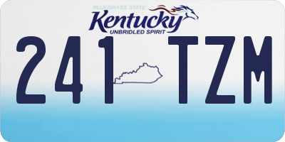 KY license plate 241TZM