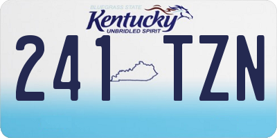 KY license plate 241TZN