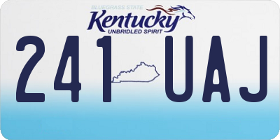 KY license plate 241UAJ