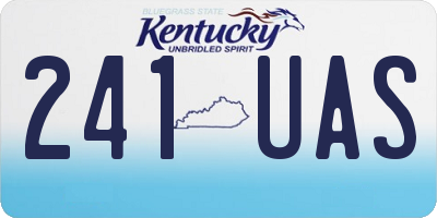KY license plate 241UAS