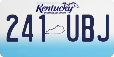KY license plate 241UBJ