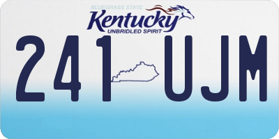 KY license plate 241UJM