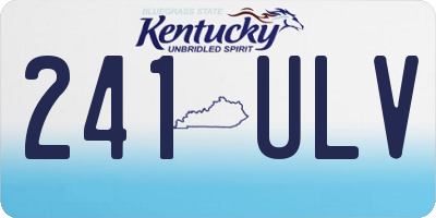 KY license plate 241ULV