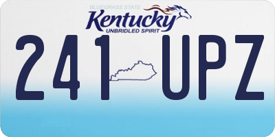 KY license plate 241UPZ