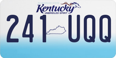KY license plate 241UQQ