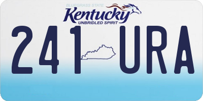 KY license plate 241URA