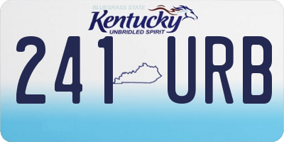 KY license plate 241URB
