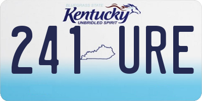KY license plate 241URE