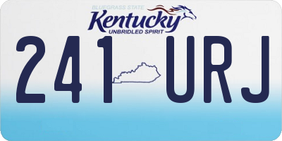 KY license plate 241URJ