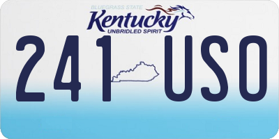 KY license plate 241USO