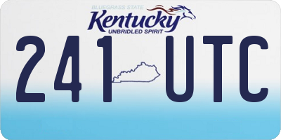KY license plate 241UTC