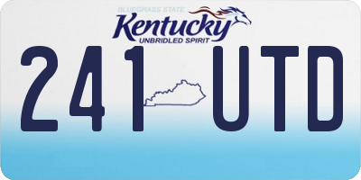 KY license plate 241UTD