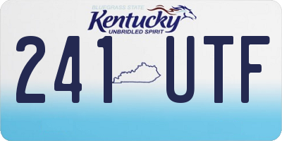 KY license plate 241UTF