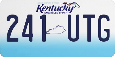 KY license plate 241UTG