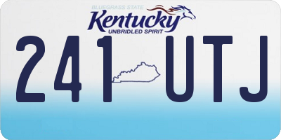KY license plate 241UTJ