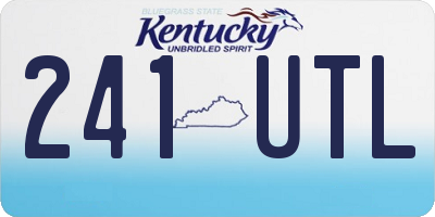KY license plate 241UTL