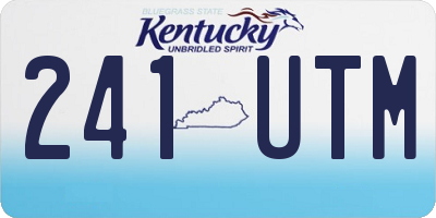 KY license plate 241UTM