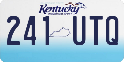 KY license plate 241UTQ