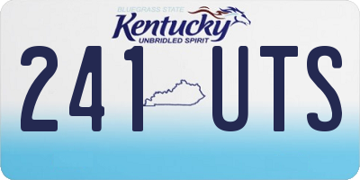 KY license plate 241UTS