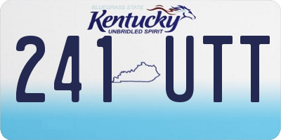 KY license plate 241UTT
