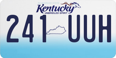 KY license plate 241UUH
