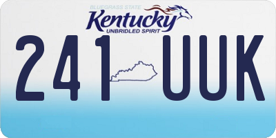 KY license plate 241UUK