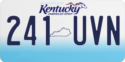 KY license plate 241UVN