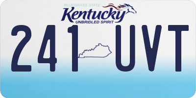 KY license plate 241UVT