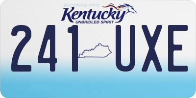 KY license plate 241UXE