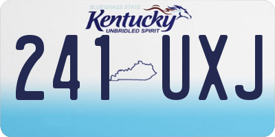 KY license plate 241UXJ
