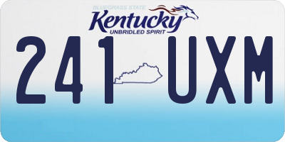 KY license plate 241UXM