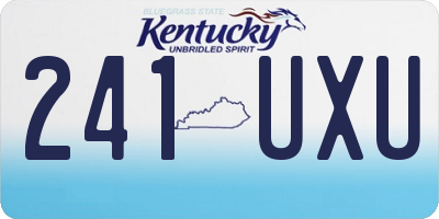 KY license plate 241UXU