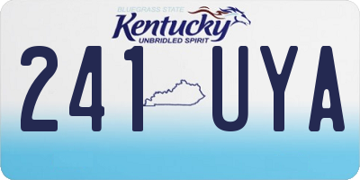 KY license plate 241UYA