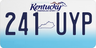 KY license plate 241UYP