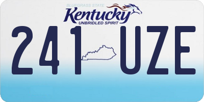 KY license plate 241UZE