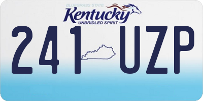 KY license plate 241UZP
