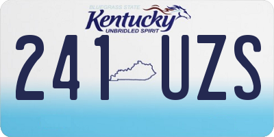 KY license plate 241UZS