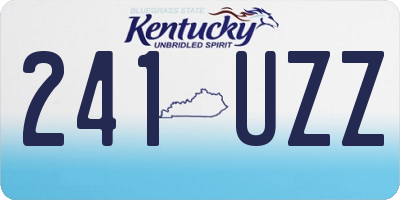 KY license plate 241UZZ
