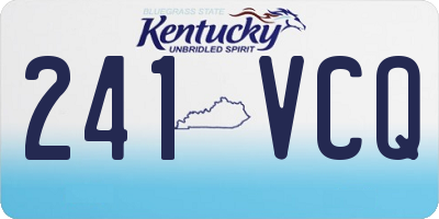 KY license plate 241VCQ