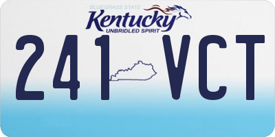 KY license plate 241VCT
