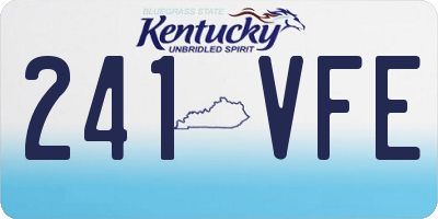 KY license plate 241VFE