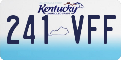KY license plate 241VFF