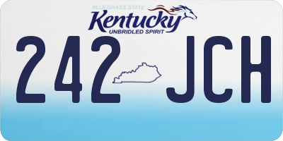 KY license plate 242JCH