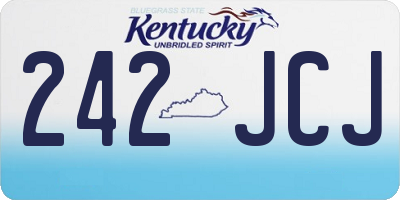 KY license plate 242JCJ