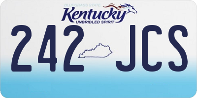 KY license plate 242JCS