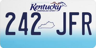 KY license plate 242JFR