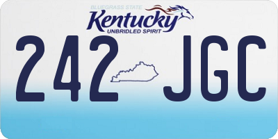 KY license plate 242JGC